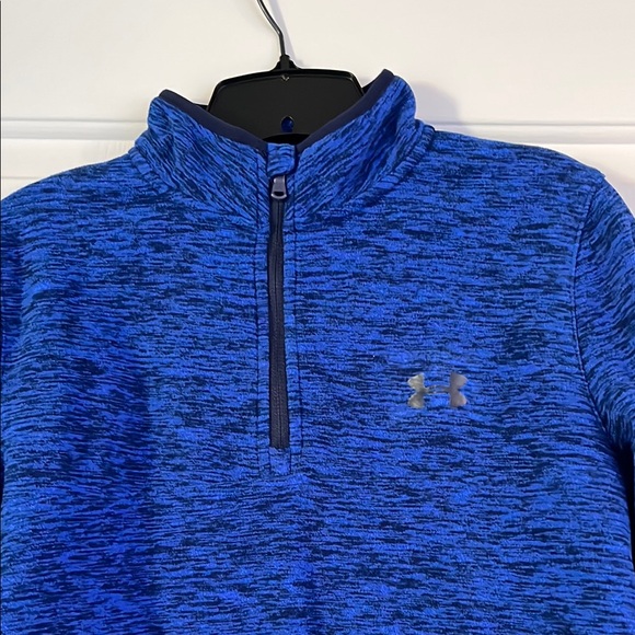 Under Armour Kids Purple Pull Over 3/4 Zip - Picture 2 of 7